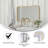 Arelly Wall Mount Shatterproof Rectangular Accent Wall Mirror with Metal Frame and Rounded Corners-876523355-876523353