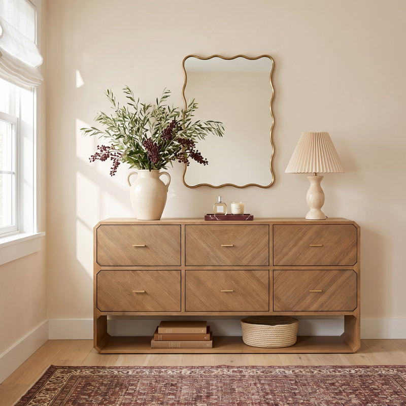 Harris 60'' W 6 - Drawer Dresser, Natural