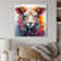 " Colourful Sheep Chromatic Fleece I " on Canvas