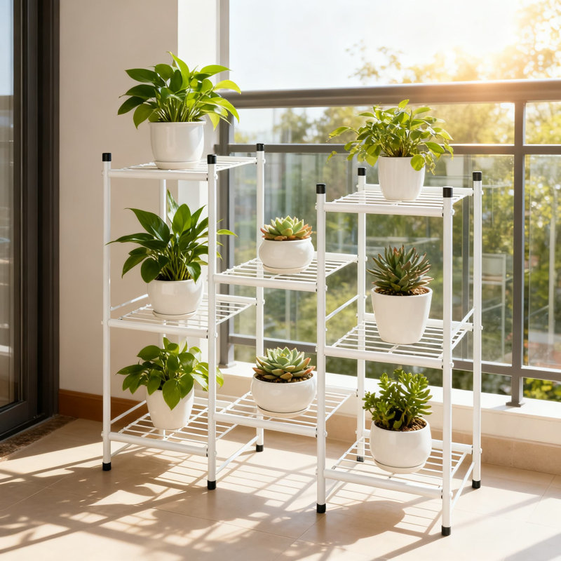 Support à plantes à 3 niveaux pour plantes multiples