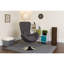 Chaise de réception pivotante avec siège incliné Marilo LeatherSoft - Siège d'invité-55377128