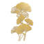 Décoration murale en métal Ginkgo Biloba-124839253-124839252