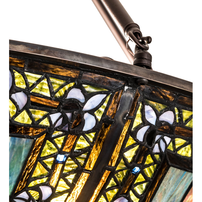 Luminaire suspendu 8 lumières Fleur-de-lis