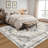 Machine Washable Rugs Oriental Floral Non-Slip Low Pile Rubber Backing Area Rug for Living Room Bedroom Kitchen Dining Room-1640823616