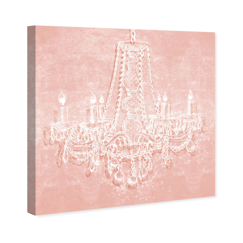 «Light in the Rose Chandeliers», impression sur toile, Toile tendue, H 30 po x l 30 po