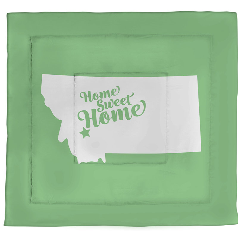 Butte Modern & Contemporary Polyester Percale Comforter, King Comforter, Green