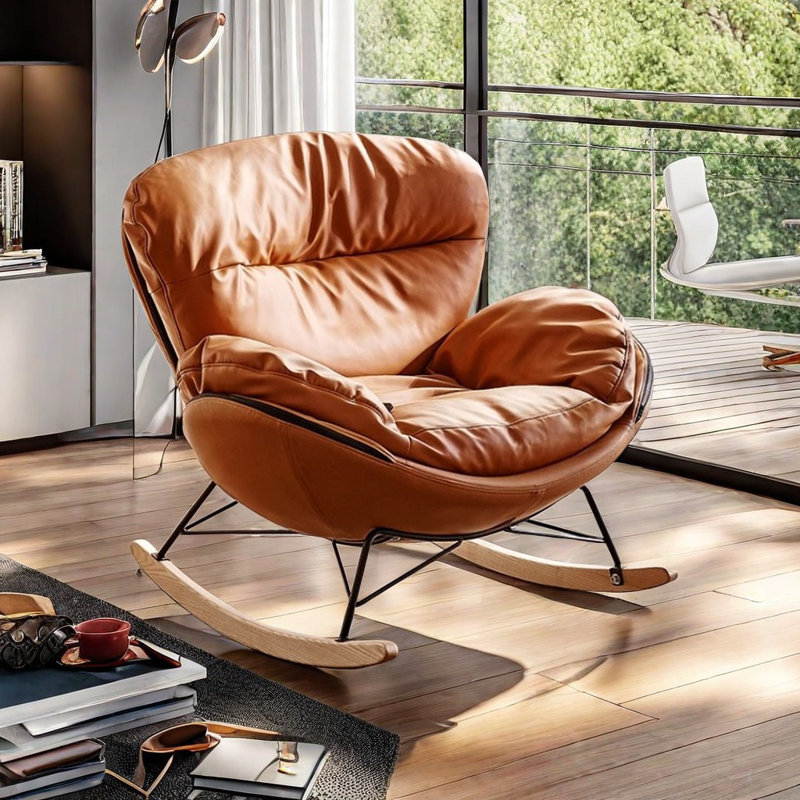 Chaise berçante moderne de luxe légère