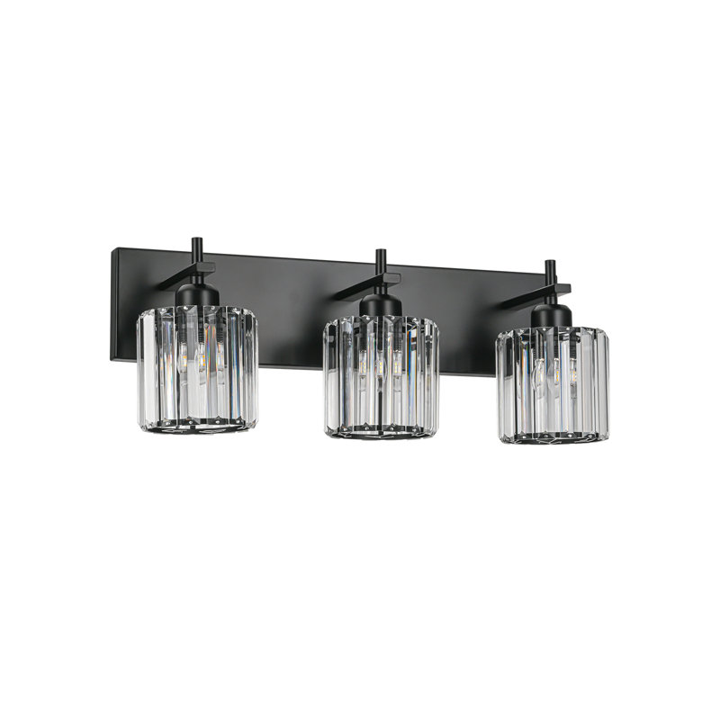 Corless Dimmable Vanity Light, 3, Matte Black