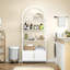 181.7cm H x 80.1cm W Iron Bookcase-1041532992