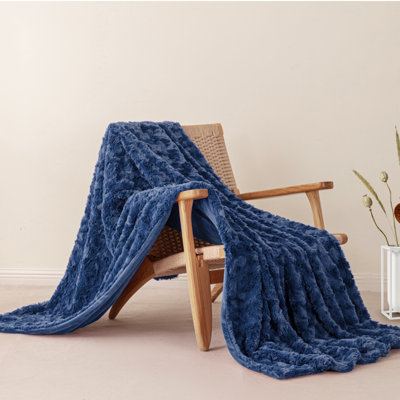 Brushed Faux Fur Throw / Blanket