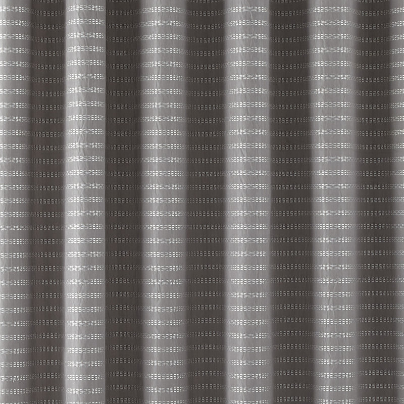 Floyd Horizontal Striped Buttonhole Top Shower Curtain
