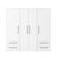 Minija 4 Door Manufactured Wood Wardrobe-1614953364
