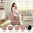 360° Swivel Accent Chair with Arms, Cozy Round Chenille Fabric-806284386