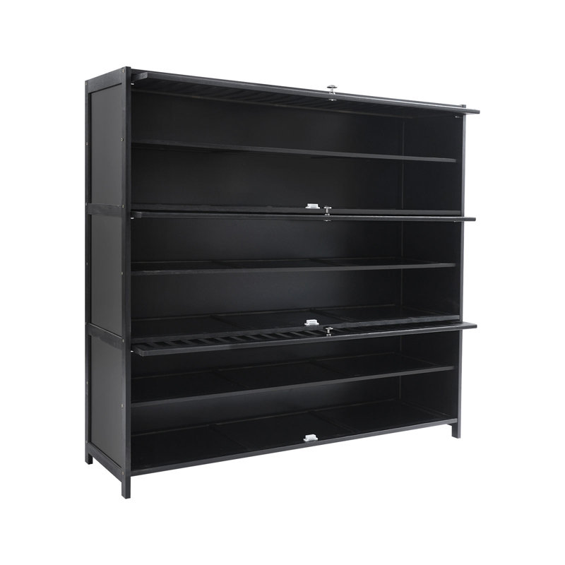 7-Tier Shoe Cabinet, Black
