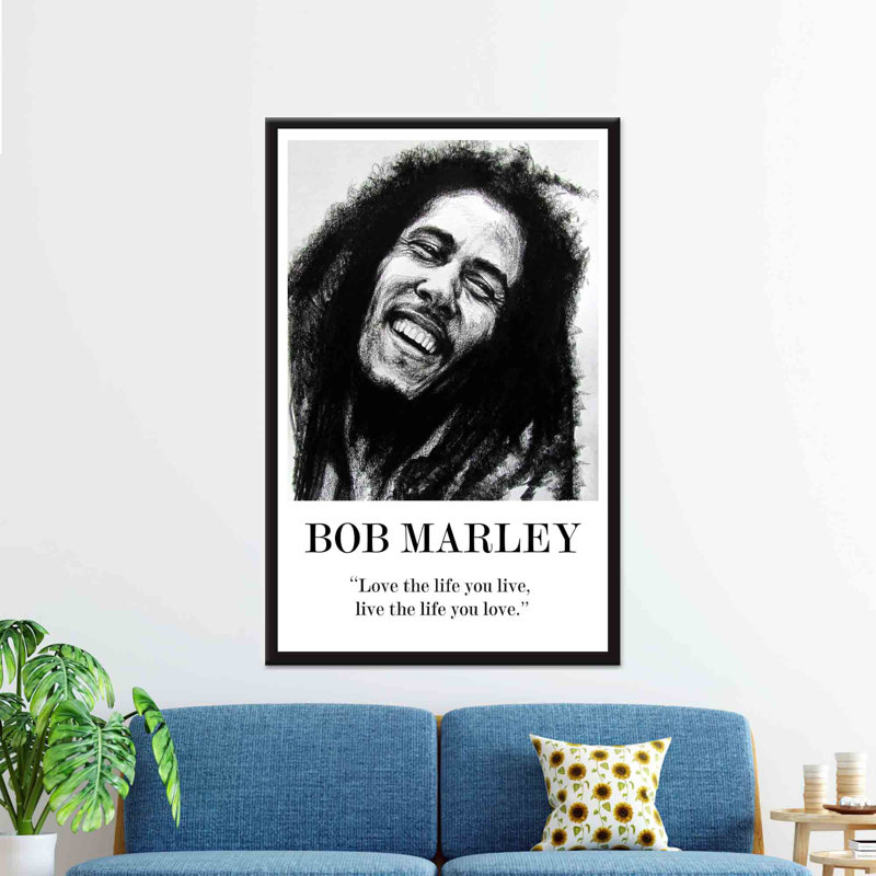 «Bob Marley», impression sur toile - Art musical inspirant pour la décoration intérieure, 1P, 31,6 po H x 23,7 po l