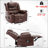 Breathable Leather Massage Recliner Chair Manual Living Room Reclining Sofa-508686051