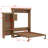 Murphy Bed With Storage Shelves And Louvered Style Decoration-1353269734