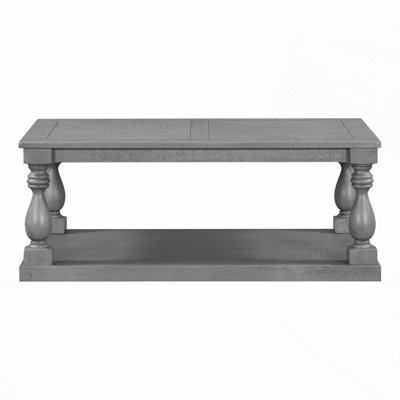 Coffee Table with Floor Shelf