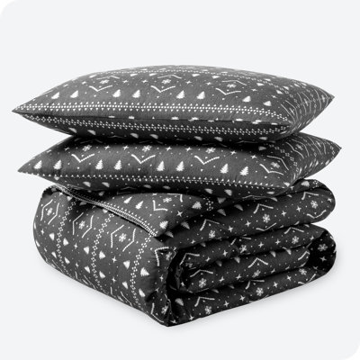 Flannel Duvet Cover and Sham Set