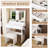 Modern LED Vanity Desk with Large Mirror - Makeup Dressing Table with Power Outlet, Hair Dryer Holder & 5 Drawers, Adjustable Lighting (Warm/Cool/Natural), Full-Face View Mirror for Bedroom-116490307