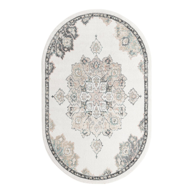 Oriental Indoor Rug, Oval 5' x 8'