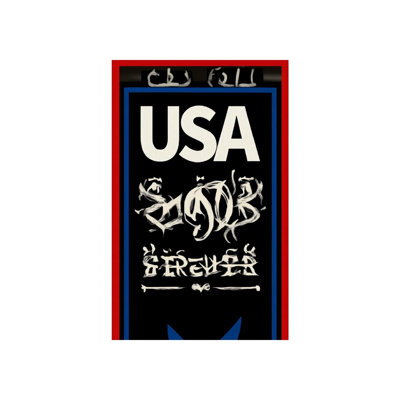 Drapeau décoratif Graffiti Bold USA