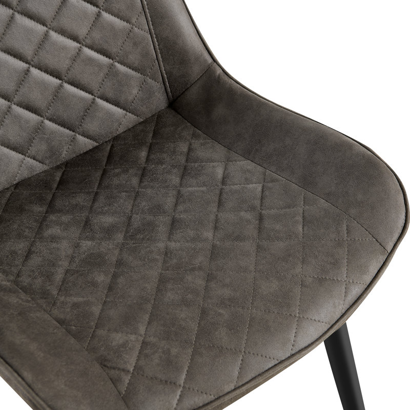 Chaise rembourrée et rembourrée Tampa, Gris