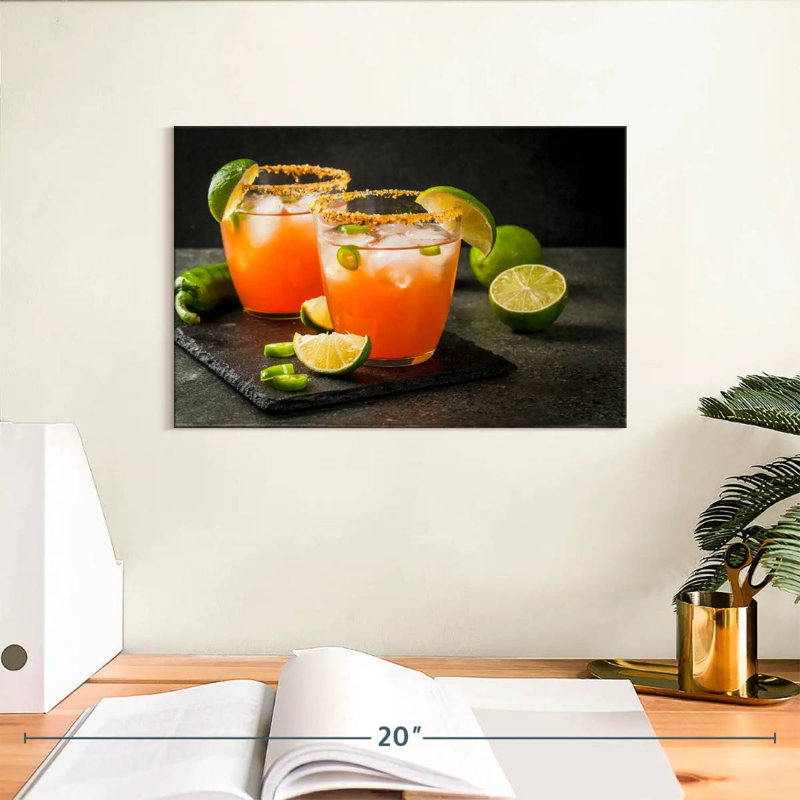 Yarlin épicé Michelada cocktail, H 8 po x l 12 po