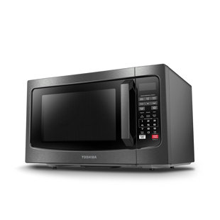 Toshiba ML2-EC10SA(BS) 4-in-1 Microwave Oven with Healthy Air Fry, Convection Cooking, Easy-Clean Interior and Eco Mode, 1.0 cu.ft, Black Stainless