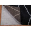 Tapis oriental noir marocain noir 5 x 8