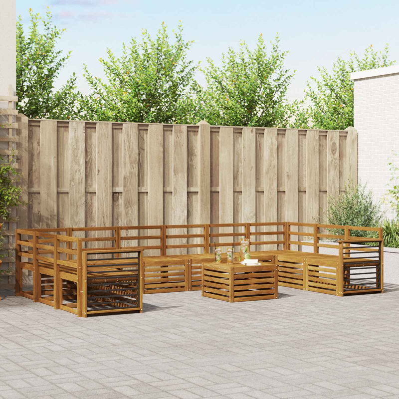 363cm Wide Patio Sectional Set