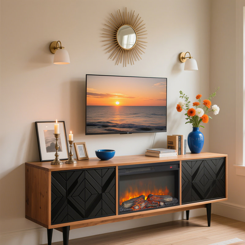 26"Electric Fireplace Insert