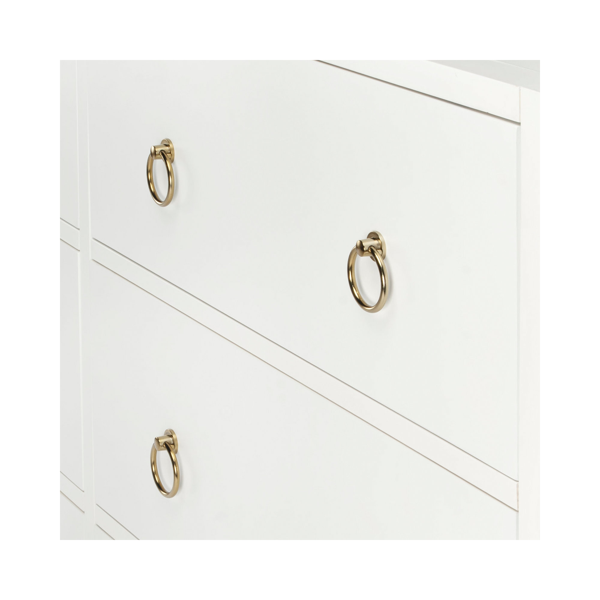Elin 6 Drawer Dresser, White