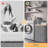 Laundry Hamper Basket with Lid, Bamboo Handles and Sturdy Frame-114677222-114677224