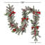 9' Snowy Garland with 75 Warm Lights