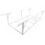 Support de rangement de garage robuste en métal blanc de 3 pi x 8 pi, capacité de 600 lb, support de plafond réglable en métal à hauteur de 40 po, capacité de charge de 22 po à 40 po