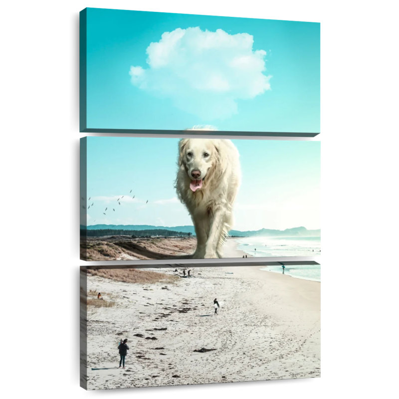 Wander Dog, 50" H x 32" W