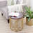 Shoshana Maxwell Gold Metal Side Table