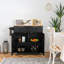 Ameia 94 cm W Kitchen Island with Solid Wood Top