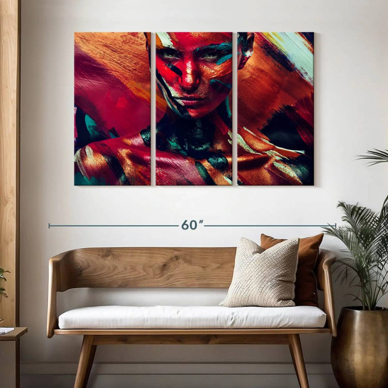 Senne Amazon Female Portrait, 32" H x 50" W