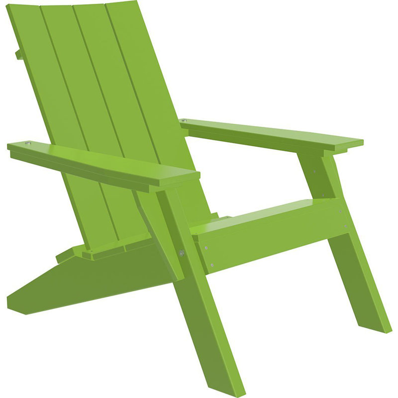 Chaise adirondack pliante en plastique Giraud, Citron vert / Vert