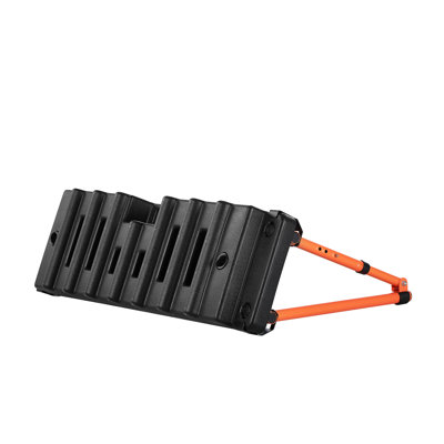 Soccer Rebounder Board, 37.4 x 9.8 in Dual-Sided Kickback Wall, 4 Adjustable Angles, Portable Water-Fillable PE Trainer, Ground Stakes for Kids and Ad