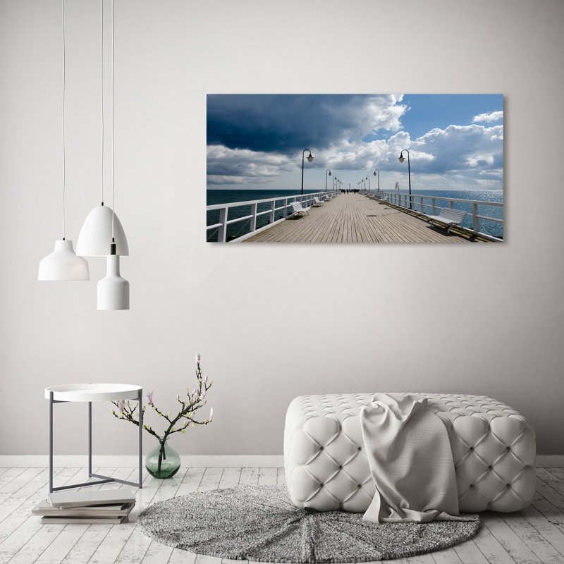 Pier In Orłowo - Wrapped Canvas Print