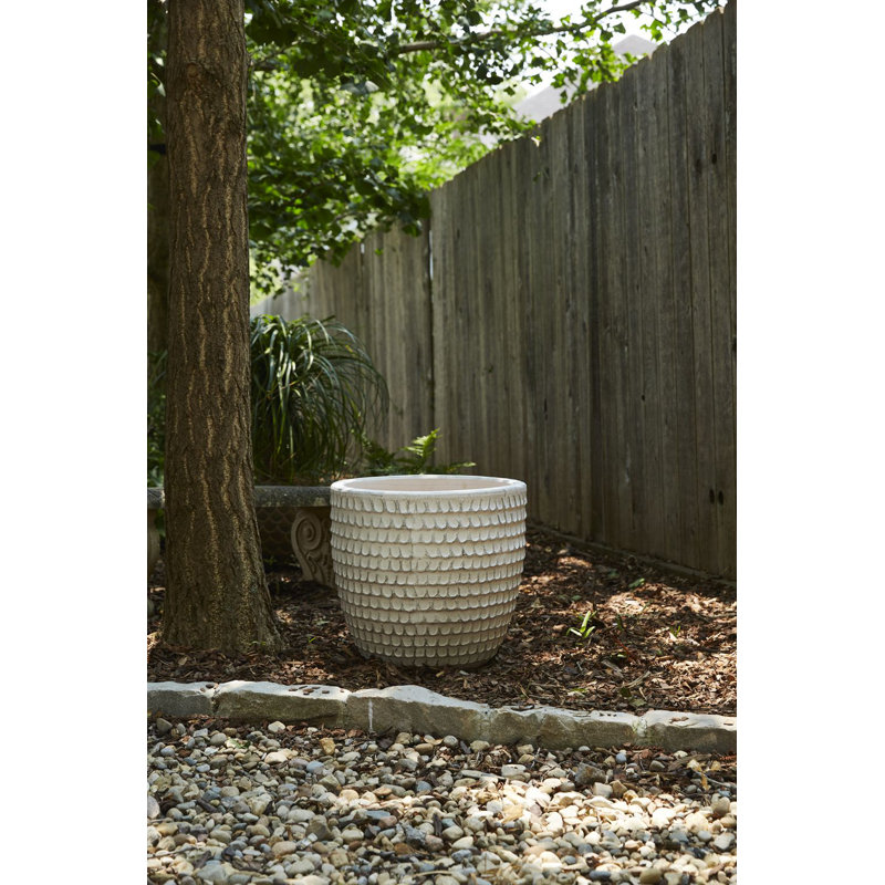 Chrysa Ceramic Pot Planter, 15.5" H x 16.75" W x 16.75" D