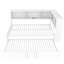 Lit de jour en métal blanc avec couchette, rangement et élément-513260306