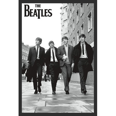 " Beatles Walking Street Black & White " Print