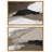 Forme Mid-Century «Minimalist Terrain Brown Abstract Rustic Shapes», 2 pièces-100136314-100136313