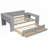 Multifunctional Daybed with Storage, LED Lights, Charging Ports, and Built-in Desk for Modern Living-2130049303