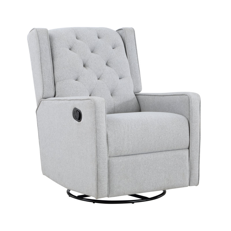 Bryton Swivel Recliner Glider, Brushed Tweed