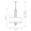 Rosier 3 - Light Cambridge Bronze Drum Pendant
